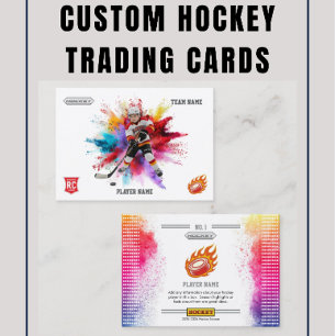 Individuelle Jugend-Hockey-Sammelkarten Telefonnummerkarte