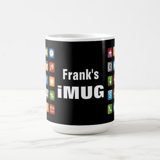 Individuelle Jumbo-Tasse mit App-Icons Kaffeetasse (Mittel)