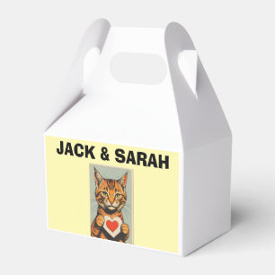 INDIVIDUELLE KATZEN-GUNSTBOX FÜR HOCHZEIT GESCHENKSCHACHTEL
