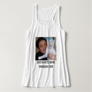 Individuelle Katzenmutter Familien-Tier-Foto Schwa Tank Top