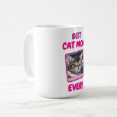 INDIVIDUELLE KATZENMUTTER MUTTER JEDES HAUSTIER LI KAFFEETASSE (Vorderseite Links)