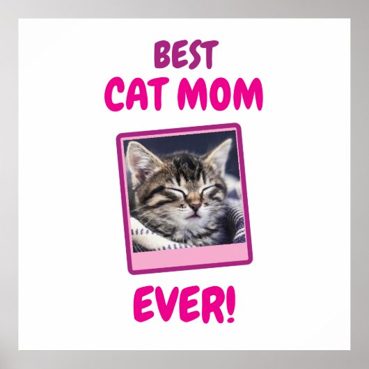 INDIVIDUELLE KATZENMUTTER MUTTER JEDES HAUSTIER LI POSTER (Vorne)
