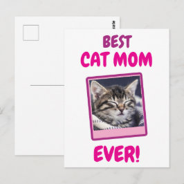 INDIVIDUELLE KATZENMUTTER MUTTER JEDES HAUSTIER LI POSTKARTE