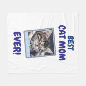 INDIVIDUELLE KATZENMUTTER MUTTER PET LOVE MOTHERST FLEECEDECKE (Vorderseite (Horizontal))