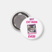 INDIVIDUELLE KATZENMUTTER MUTTER PET LOVE MOTHERST MAGNET (Vorderseite/Rückseite)