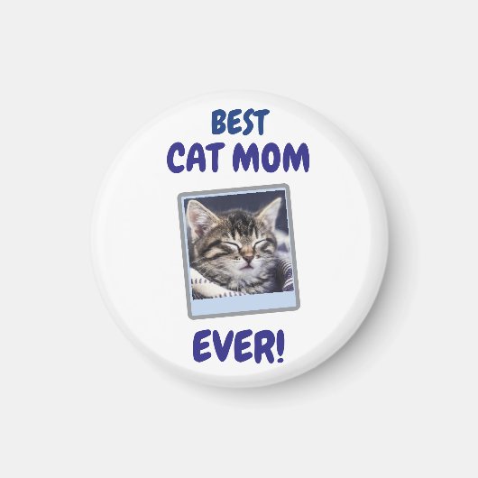 INDIVIDUELLE KATZENMUTTER MUTTER TAG PET LOVE MOTH MAGNET (Vorne)
