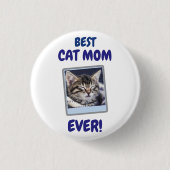 INDIVIDUELLE KATZENMUTTER MUTTER TIER LIEBE MUTTER BUTTON (Vorderseite)