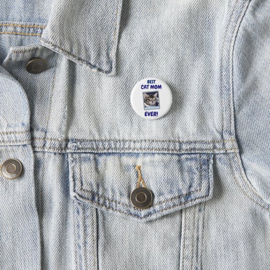 INDIVIDUELLE KATZENMUTTER MUTTER TIER LIEBE MUTTER BUTTON (Beispiel)