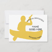 Individuelle Kayaking-Party Einladung (Vorderseite)