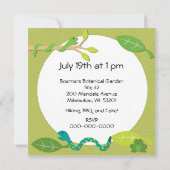 Individuelle Kids Safari Geburtstag Einladungen (Rückseite)