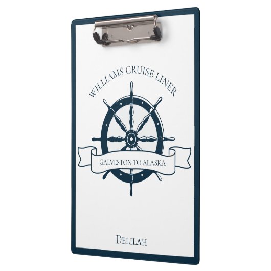 Individuelle Kreuzfahrt Schiff nautische Radfahrt Klemmbrett (Links)