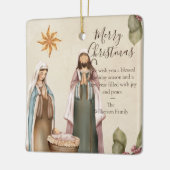 Individuelle Krippe religiöses Weihnachtsangebot Keramikornament (Links)