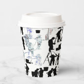 Individuelle künstlerische Kaffeekassen Pappbecher (Links)