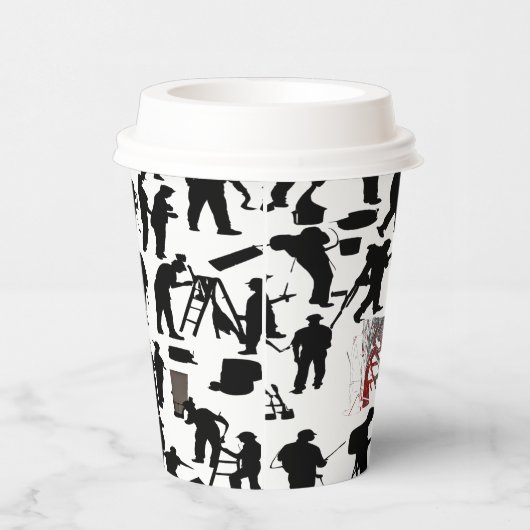 Individuelle künstlerische Kaffeekassen Pappbecher (Rechts)