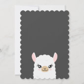 Individuelle Lama Baby Dusche Einladung (Rückseite)