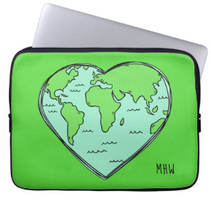 Individuelle Laptop-Ärmel der Liebe Erde Laptopschutzhülle