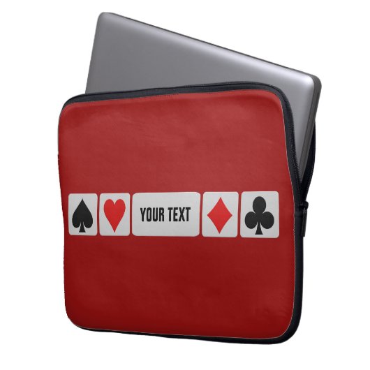 Individuelle Laptop-Ärmel für den Card Player Laptopschutzhülle (Vorderseite Links)