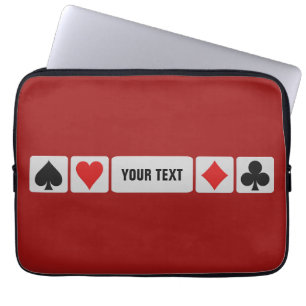 Individuelle Laptop-Ärmel für den Card Player Laptopschutzhülle
