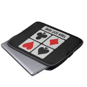 Individuelle Laptop-Ärmel für den Card Player Laptopschutzhülle (Vorne Knopf)