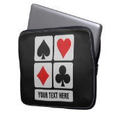 Individuelle Laptop-Ärmel für den Card Player Laptopschutzhülle (Vorderseite Links)