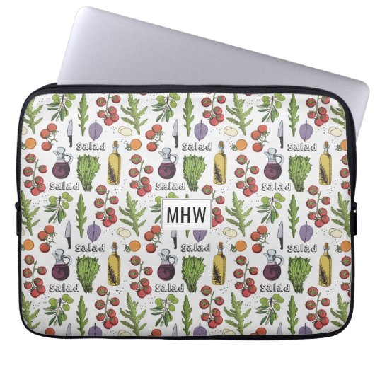 Individuelle Laptop-Ärmel mit Salad Pattern Laptopschutzhülle (Vorderseite)