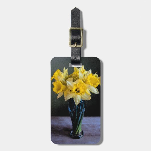 Individuelle, lebendige Dioden Vase Stillleben Vor Gepäckanhänger (Vorderseite vertikal)