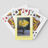 Individuelle, lebendige Dioden Vase Stillleben Vor Spielkarten (Rückseite)