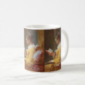 Individuelle Lesetasse – Pst, ich lese Kaffeetasse (VorderseiteRechts)