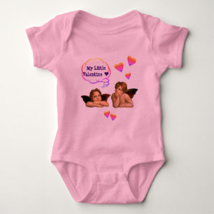 Individuelle LIEBE MY KLETTLE VALENTINE Cherub Eng Baby Strampler