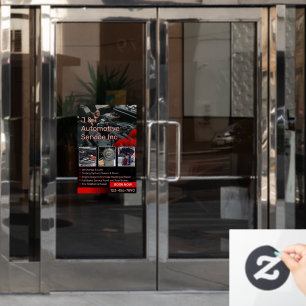 Individuelle Liste der Kategorien für Autowerkstat Fensteraufkleber