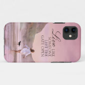 Individuelle Live Quote Beach Fotografie Case-Mate iPhone Hülle (Rückseite (Horizontal))