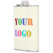 Individuelle Logo- oder Foto-Flasche - Farbe wähle Flachmann (Links)