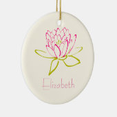 Individuelle Lotus-Blume Keramikornament (Rechts)