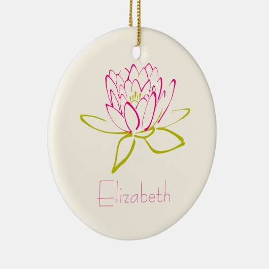 Individuelle Lotus-Blume Keramikornament (Rechts)