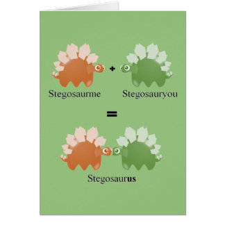 Individuelle lustige Stegosaurus-Karte