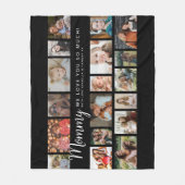 Individuelle Mama 18 Foto-Collage Fleecedecke (Vorderseite)