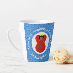 Individuelle marokkanische Chanukka-Engelflagge  Milchtasse
