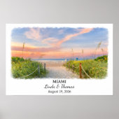 Individuelle Miami Wandkunst, Florida Poster (Vorne)
