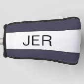 Individuelle Mit Monogramm Initialen Modern Pro Sp Golf Headcover (Vorderseite)