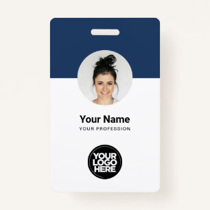 Individuelle Mitarbeiter Moderne ID Card Navy Blue Ausweis