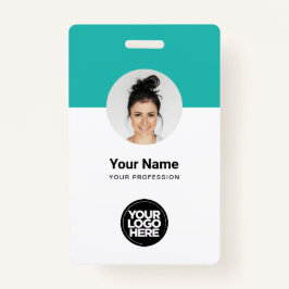 Individuelle Mitarbeiter Moderne ID-Karte Türkis Q Ausweis
