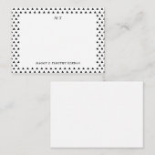 Individuelle Mitteilungskarten für geometrische Do (Vorne/Hinten)