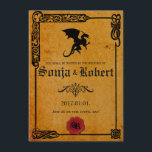 Individuelle, mittelalterliche keltische Hochzeit Einladung<br><div class="desc">Einladung zur mittelalterlichen HochzeitWeitere Teile des Set:https://www.zazzle.com/magicwedding/collections</div>