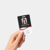 Individuelle, moderne Black Employee ID Card mit B Ausweis (Handheld)