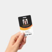 Individuelle, moderne Black Employee ID Card mit B Ausweis (Handheld)