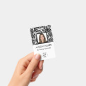 Individuelle, moderne Black & White Mitarbeiter Fo Ausweis (Handheld)