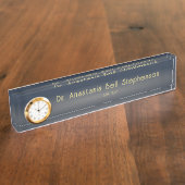 Individuelle moderne Doktorat-Abschluss-Geschenke Namensplakette (Seite)