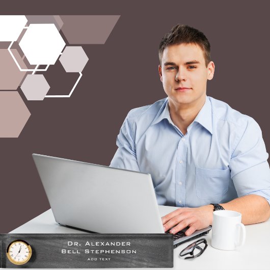 Individuelle moderne Doktorat-Abschluss-Geschenke Namensplakette