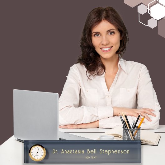 Individuelle moderne Doktorat-Abschluss-Geschenke Namensplakette