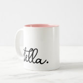 Individuelle Moderne Hinzufügen der Typografie Ihr Zweifarbige Tasse (Vorderseite Links)